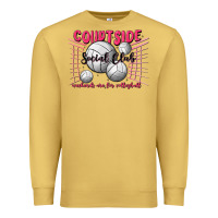Antique Gold volleyball mom Premium Sweatshirt - MaliasSmallBusiness
