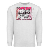 Oatmeal Heather volleyball mom Premium Sweatshirt - MaliasSmallBusiness