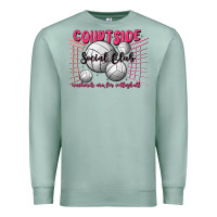 Seafoam volleyball mom Premium Sweatshirt - MaliasSmallBusiness