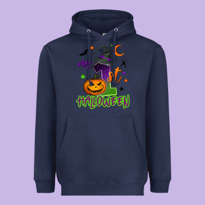 My First Halloween Heavyweight Hoodie Designed By Nancycooperartshop