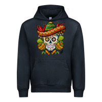 Navy sombrero skull Urban Hoodie - BarkalooDesign