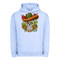 Pigment Grape Ice sombrero skull Urban Hoodie - BarkalooDesign