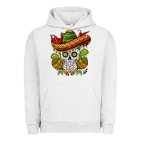 Pigment Lunar Rock sombrero skull Urban Hoodie - BarkalooDesign