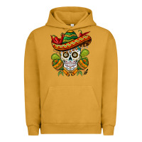 Pigment Peanut Butter sombrero skull Urban Hoodie - BarkalooDesign