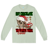Matcha hot chocolate to warm your soul Long Sleeve Tee - FaDigitalArtStudio