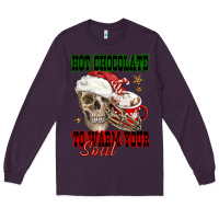 Plum hot chocolate to warm your soul Long Sleeve Tee - FaDigitalArtStudio