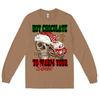Toasted Coconut hot chocolate to warm your soul Long Sleeve Tee - FaDigitalArtStudio