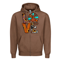 Chestnut turkey love Zipper Hoodie - JahusDesignShop