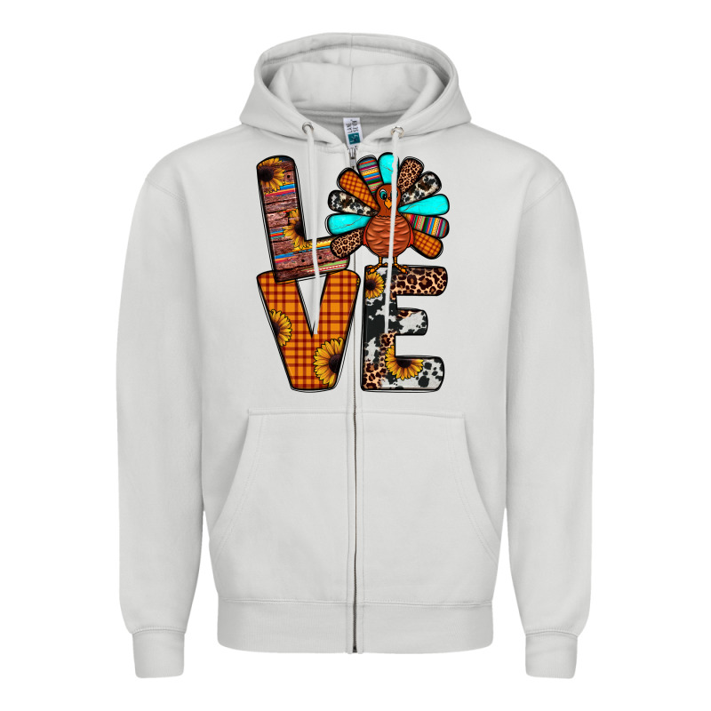 Turkey Love Zipper Hoodie by JahusDesignShop | Teevron