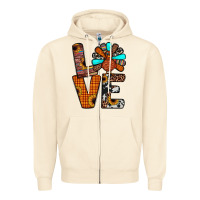 Sandshell turkey love Zipper Hoodie - JahusDesignShop