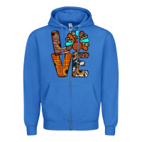 True Royal turkey love Zipper Hoodie - JahusDesignShop