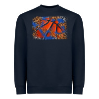 Navy basketball background Heavyweight Sweatshirt - texasbilliewilder