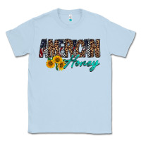 Dusty Blue american honey Classic Tee - RacoonDesign