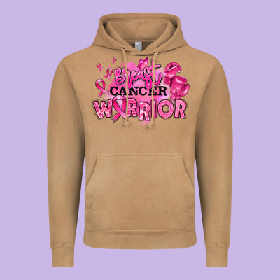 Vintage Hoodie breast cancer warrior