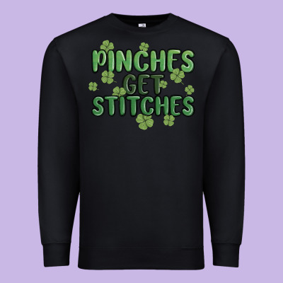 Pinches Get Stitches Premium Sweatshirt Designed By Maliassmallbusiness