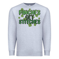 Heather Grey pinches get stitches Premium Sweatshirt - MaliasSmallBusiness