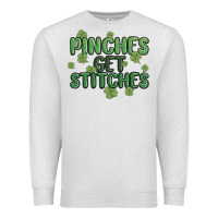 Oatmeal Heather pinches get stitches Premium Sweatshirt - MaliasSmallBusiness