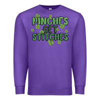 Purple pinches get stitches Premium Sweatshirt - MaliasSmallBusiness