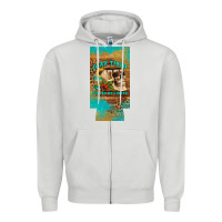 Dove Grey dead tired fueled by coffee 12 oz can cooler  (slim) Zipper Hoodie - Artiststas