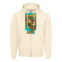 Sandshell dead tired fueled by coffee 12 oz can cooler  (slim) Zipper Hoodie - Artiststas