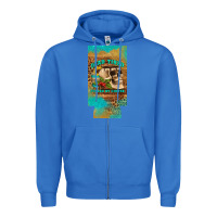 True Royal dead tired fueled by coffee 12 oz can cooler  (slim) Zipper Hoodie - Artiststas