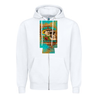White dead tired fueled by coffee 12 oz can cooler  (slim) Zipper Hoodie - Artiststas