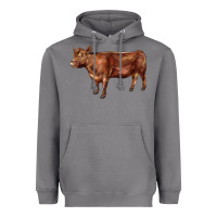 Storm red angus cow Heavyweight Hoodie - LillyAllenDesigns