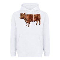 White red angus cow Heavyweight Hoodie - LillyAllenDesigns