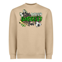 Mushroom little sister biggest fan soccer Heavyweight Sweatshirt - Zillion Design Studio