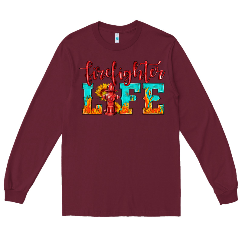 Firefighter Life Long Sleeve Tee by HRA Design Shop | Teevron