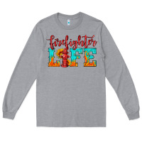 Heather Grey firefighter life Long Sleeve Tee - HRA Design Shop