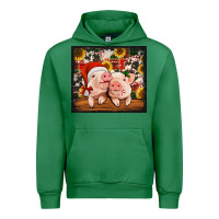 Emerald Christmas pigs tumbler Urban Hoodie - Jasminsmagicworld