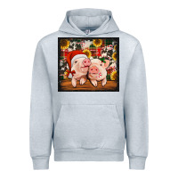 Heather Grey Christmas pigs tumbler Urban Hoodie - Jasminsmagicworld