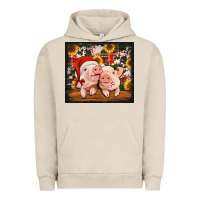 Pigment French Oak Christmas pigs tumbler Urban Hoodie - Jasminsmagicworld