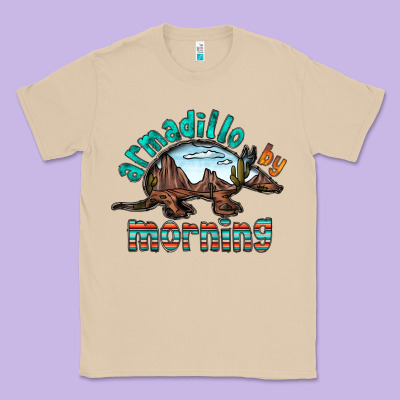 Armadillo By Morning Classic Tee Designed By Racoondesign