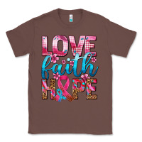 Chestnut love faith hope with cancer ribbon  ado Classic Tee - AdoDesignShop