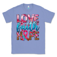 Colony Blue love faith hope with cancer ribbon  ado Classic Tee - AdoDesignShop