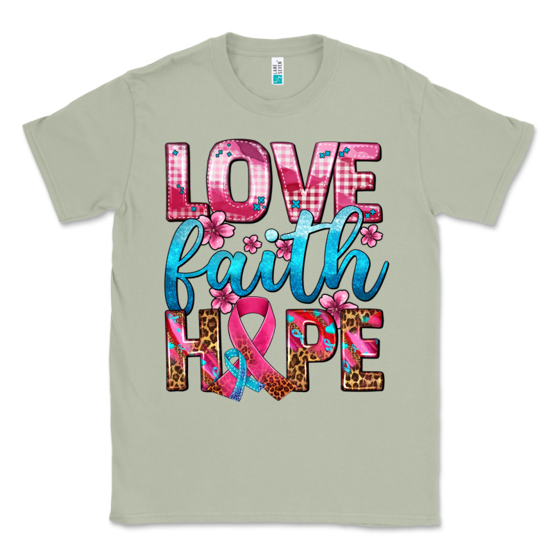 Love Faith Hope With Cancer Ribbon  Ado Classic Tee by AdoDesignShop | Teevron