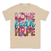 Mushroom love faith hope with cancer ribbon  ado Classic Tee - AdoDesignShop
