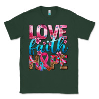 Sports Green love faith hope with cancer ribbon  ado Classic Tee - AdoDesignShop