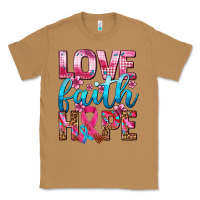 Toasted Coconut love faith hope with cancer ribbon  ado Classic Tee - AdoDesignShop