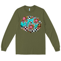 Army Green race sunflower patches Long Sleeve Tee - AdoDesignShop