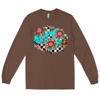 Chestnut race sunflower patches Long Sleeve Tee - AdoDesignShop