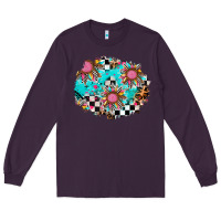 Plum race sunflower patches Long Sleeve Tee - AdoDesignShop