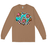 Toasted Coconut race sunflower patches Long Sleeve Tee - AdoDesignShop