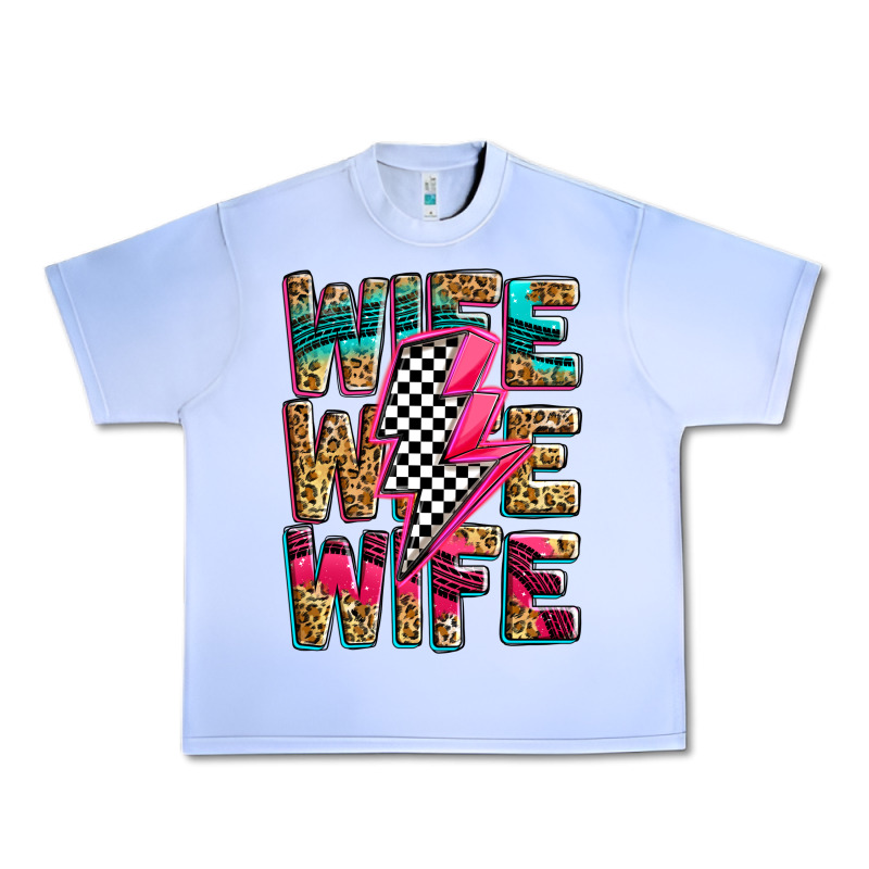 Race Wife Wife Wife Lightningbolt Urban Heavy Tee by Zillion Design Studio | Teevron