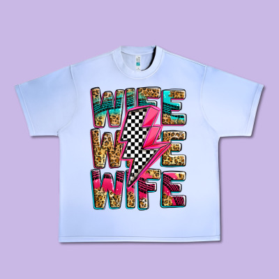 Race Wife Wife Wife Lightningbolt Urban Heavy Tee Designed By Zillion Design Studio
