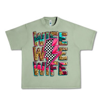 Oil Green race wife wife wife lightningbolt Urban Heavy Tee - Zillion Design Studio