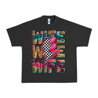 Pigment Black race wife wife wife lightningbolt Urban Heavy Tee - Zillion Design Studio