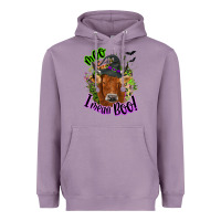 Lavender Moo i mean boo Cow Heavyweight Hoodie - NancyCooperArtShop